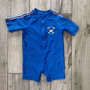 Blue - "Rad Like My Dad" Shaka sign